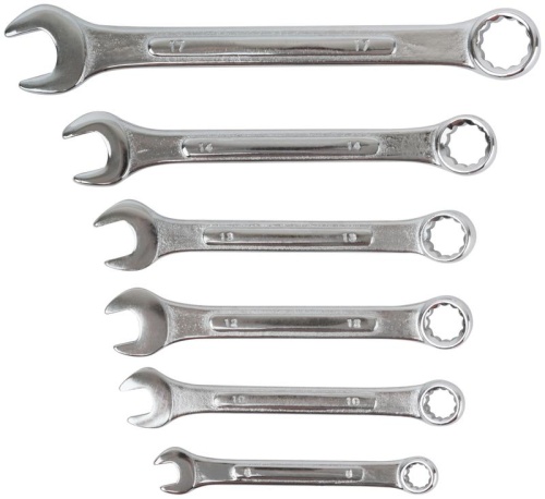 Набор ключей 6шт (8-17мм) в пластик.держателе | код 63442 | FIT Набор ключей 6шт (8-17мм) в пластик.держателе | код 63442 | FIT