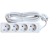 Удлинитель 4G-3-SMART четырехместный 10А с заземлением 3м 8343 IN HOME | код 4690612010359 | IN HOME