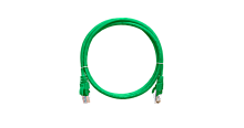 Шнур коммутационный NIKOMAX U/UTP 4 пары, Кат.5е (Класс D), 100МГц, 2хRJ45/8P8C, T568B, заливной, с защитой защелки, многожильный, BC (чистая медь), 24AWG (7х0,205мм), PVC нг(А), зеленый, 5м | код NMC-PC4UD55B-050-GN | NIKOMAX