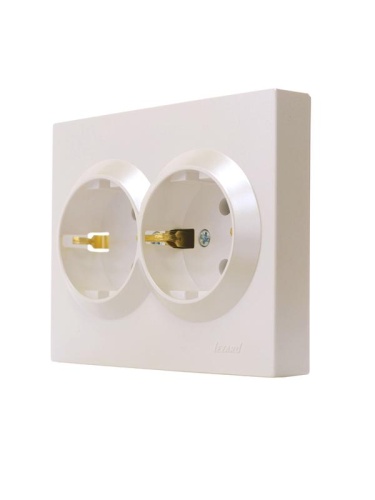 Vesna Розетка 2-ая с/з жемч. бел. перл. | код 742-3000-127B | LEZARD фото 2 Vesna Розетка 2-ая с/з жемч. бел. перл. | код 742-3000-127B | LEZARD фото 2