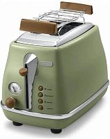 Тостер Delonghi CTOV2103.GR 900Вт зеленый | код 1906809 | DELONGHI