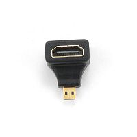 Переходник HDMI <- microHDMI Cablexpert A-HDMI-FDML, 19F/19M, угловой, золотые разъемы, пакет | код A-HDMI-FDML | Cablexpert