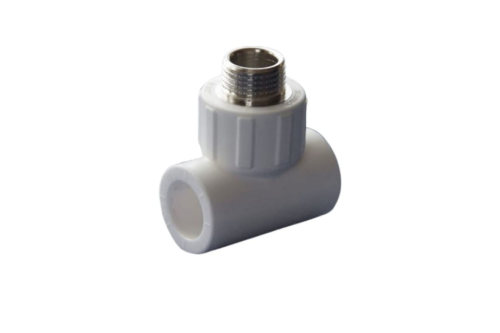 Тройник полипропиленовый PPR комбинированный НР 2 х 1/2' | код 9510003212к | Политэк Тройник полипропиленовый PPR комбинированный НР 2 х 1/2' | код 9510003212к | Политэк