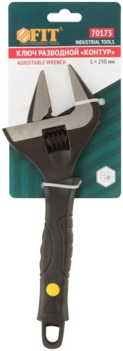 Ключ разводной ''Контур'', узкие губки, шкала, увеличенный захват 50 мм длина 250 мм | код 70173 | FIT фото 3 Ключ разводной ''Контур'', узкие губки, шкала, увеличенный захват 50 мм длина 250 мм | код 70173 | FIT фото 3