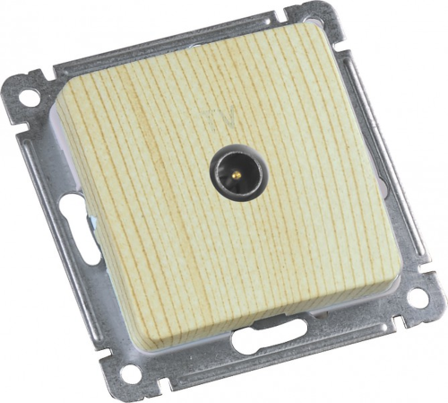 MASTER Розетка телевизионная оконечная скрытой установки, в рамку, сосна | код РСТВ-401-02 | HEGEL MASTER Розетка телевизионная оконечная скрытой установки, в рамку, сосна | код РСТВ-401-02 | HEGEL