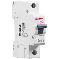 Выключатель автоматический однополюсный 25A С 4,5кА Х7 | код 7701524 | Havells