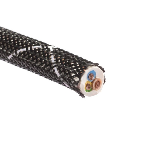 Оплетка кабельная из полиэстера XP-32 черн./бел. (уп.50м) Fortisflex 102341 фото 2