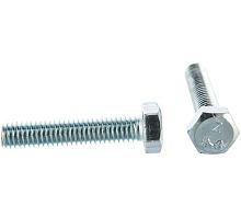 Болт DIN933 М6х30 5.8 шестигранный оцинкованный | код DIN933-М6x30 | Крепдил