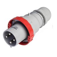 Разъем пром. силовой CEE кабельный, штекер, 63A, 3P+E 6h, 380_415VAC 50/60Hz, IP66/IP67/IP69, серия OPTIMA | код 218.6336 | Scame