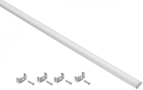 Профиль алюм. для LED ленты 1606 накл. гибк. 2м к-т опал IEK | код LSADD1606-SET1-2-G1-1-12 | IEK