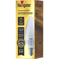 Лампа светодиодная 6вт NLL-C37-6-230-2.7K-E14-FR-SV | код 25058 | Navigator Group
