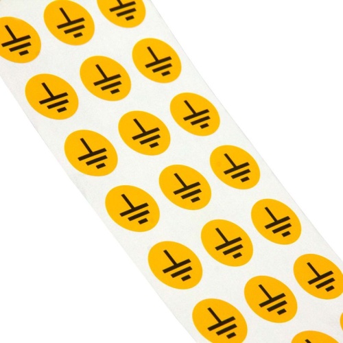 Знак "Заземление" D10мм круг винил (рул.) DKC SL-D10-PE