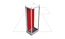 Монтажная панель NEO/TEOS 1800x800мм (ВxШ), толщиной 2мм. с комплектом крепления | код 717-818 | Tekpan