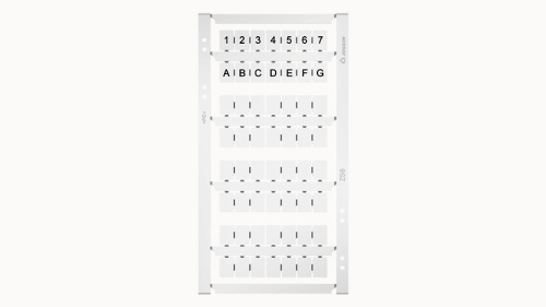 ZS8-56P-19-00Z(H) Маркировка для клемм DC/DS ,8мм, мультикарта (56 шильд.) | код 11060000593| DEGSON