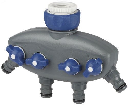 Распределитель четырехканальный, пластик (12/48/192) GWCG12-065 | код Б0003124 | GREEN APPLE