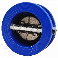 Клапан обратный чугунный межфланцевый Ду 100 Ру16 двухстворчатый | код 019-0068 | КНР