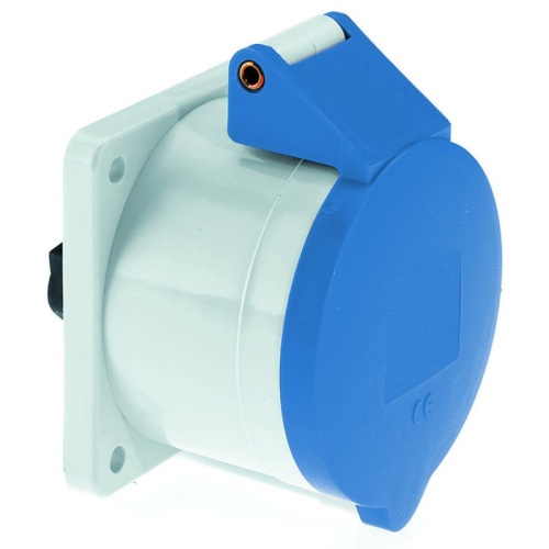 Розетка встраиваемая 16A, 3р(2P+PE), 6h, 230V, IP44, Bals, фланец 75х75 13001 | код 13001 | Bals