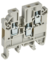 Колодка клеммная CTS-MC 3 вывода 4мм2 серая IEK | код YCT12-00-3-K03-004 | IEK