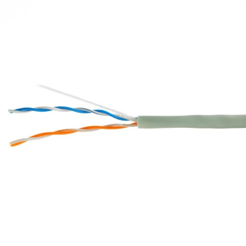 Кабель Cablexpert, UTP5e, 2 пары, 0.51 мм, медь, однож., 305 м, Fluke Test, серый | код UPC-5002E-SO | Cablexpert
