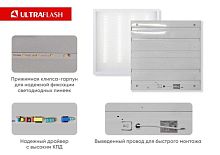 Панель светодиодная LTL-6060-32 универсал. 36Вт 4000К 3600лм призма ЕМС 595х595х17 (уп.6шт) Ultraflash 16046