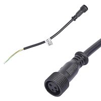 Провод UCX-LL2/L52-10M 25см 220А BLACK для подключ. в линию линейн. прожекторов 220В L52 и L53 разъем "мама" Uniel UL-00008845