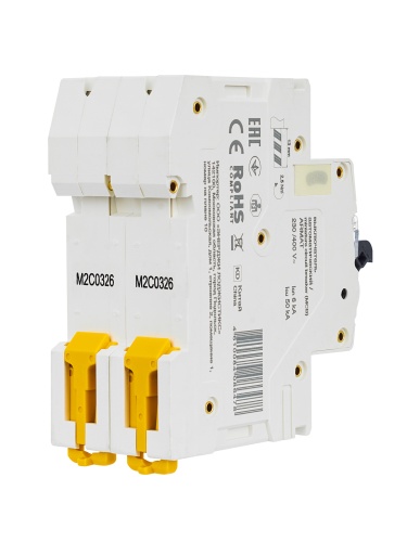 ARMAT Автоматический выключатель M06N 2P C 3А | код AR-M06N-2-C003 | IEK  фото 4