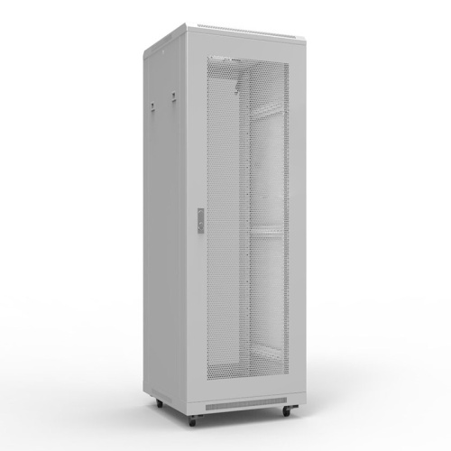 19 Напольный шкаф Rexant серии Standart 32U 600х600 мм, передняя и задняя дверь перфорация, RAL 7035 (состоит из 2 частей) | код 04-2337 | REXANT