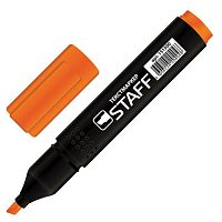 Текстмаркер STAFF STICK, ОРАНЖЕВЫЙ, прямоугольный корпус, скошенный наконечник, 1-4 мм, 151500 | код 151500 | STAFF
