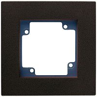 CITY Рамка 1 пост (платформа/накладка) темно-серая/графит | код С511-010-009 | GUSI ELECTRIC