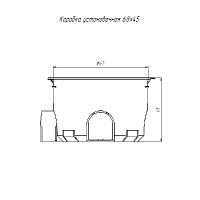 Коробка установочная 68х45 безгалогенная (HF) Промрукав 80-0560