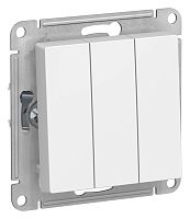 Выключатель 3-кл. AtlasDesign (сх. 1+1+1) 10AX механизм лотос | код ATN001331 | Systeme Electric