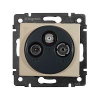 VALENA Розетка телевизионная TV-FM-SAT конечная в рамку слоновая кость | код 774336 | Legrand