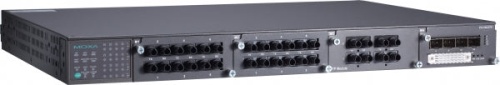 Шасси коммутатора PT-7728-PTP-R-48-48 28 ports Modular Switch, 3 x 100M modules, 1 x Gbps module, Ethernet on rear, 1588 v2, 2 x 48 VDC | код 00-06049868 | MOXA