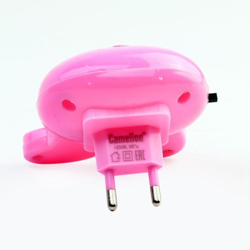 Светильник светодиодный NL-233 "Заяц" 220В ночник с выкл. розов. Camelion 13808 фото 8 Светильник светодиодный NL-233 "Заяц" 220В ночник с выкл. розов. Camelion 13808 фото 8