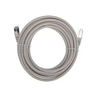 Патч-корд F/UTP, CAT 6, RJ45-RJ45, 26AWG, LSZH, серый, 5м REXANT | код 02-0210-5 | REXANT