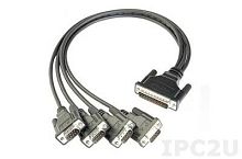 Кабель CBL-M44M9x4-50 50cm DB44 to 4-port DB9,male cable | код 00-01135320 | MOXA