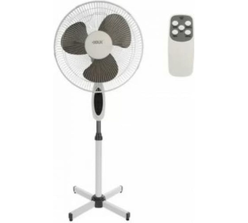 Вентилятор напольный DX-1601R 40Вт 220В с пультом и таймером бел./сер. | код 60-0209 | DUX