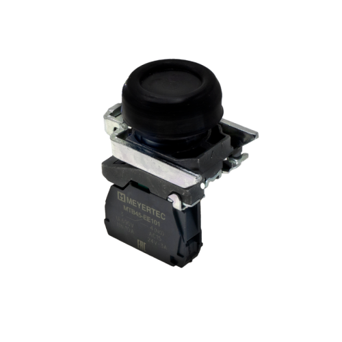 Кнопка черная в кожухе, 1NO, IP66, металл MTB4-BP21 | код 137189 | MEYERTEC