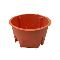 GUSI Подрозетник для сплошных стен (68х45, IP 30) без саморезов, оранжевый, Негорючий, ПВ-0 | код С3М2 БС Нг Евро | GUSI ELECTRIC