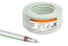 Коаксиальный кабель SAT-703 Cu (100м) белый ТРТС | код SQ0106-0100 | РЭМЗ ТМ