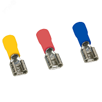 Разъем плоский РпИм OptiKit S-Pm-PVC-2-5-0,4(100шт) | код 278085 | КЭАЗ