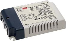 Источник питания AC-DC, 33.3Вт, вход 90…295В AC, 47…63Гц/125…417В DC, ККМ, выход 57…95В/350мА, изоляция 3750В AC, в кожухе 120х75х25, -20…+80С (корпус), димминг 0...10 В/ШИМ, доп. выход 12В/50 мА | код IDLC-45A-350 | MeanWell