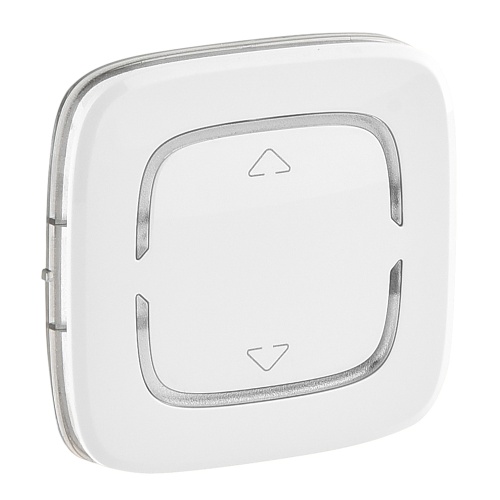 Valena ALLURE MyHome.Лицевая панель для механизмов BUS/SCS.С символом "Вверх-вниз".2 модуля.Белая | код 755404 | Legrand