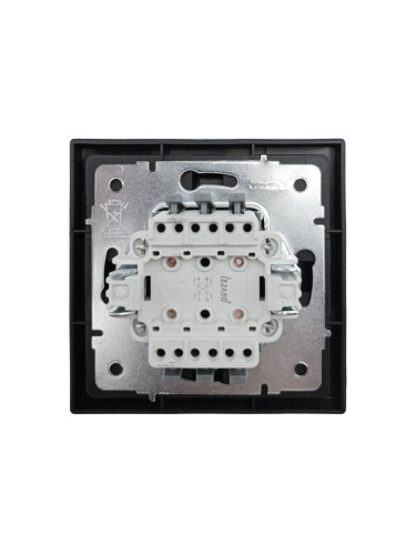 ZIMA Выключатель промежуточный черный бархат безвинтовой зажим/клемма LEZARD | код 704-4288-107QC | LEZARD фото 3