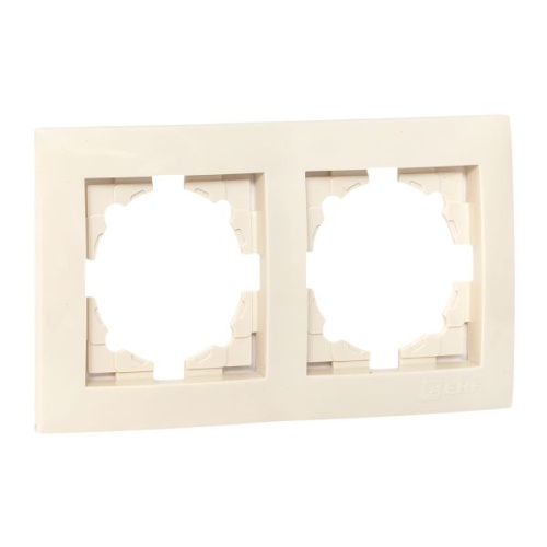 Валенсия рамка 2-местная кремовая | код EWM-G-302-20 | EKF фото 3 Валенсия рамка 2-местная кремовая | код EWM-G-302-20 | EKF фото 3