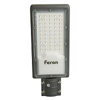 Светильник светодиодный уличный 50Вт 6400К AC230В/50Гц (IP65) SP3032 сер. FERON 32577