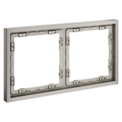 Рамка 2-м S70 пластик. кашемир Voltum VLS100203 фото 3