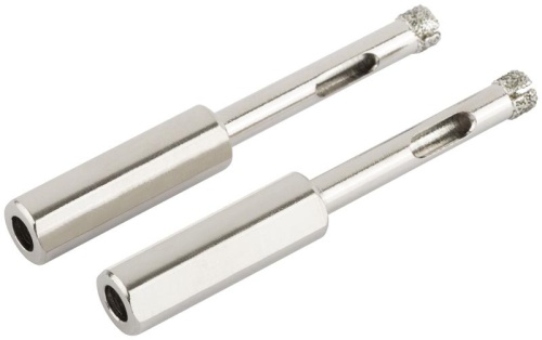 Коронки кольцевые по керамограниту, камню и кафелю алмазные, набор 2 шт, 6х67 мм | код 16201 | FIT фото 5 Коронки кольцевые по керамограниту, камню и кафелю алмазные, набор 2 шт, 6х67 мм | код 16201 | FIT фото 5