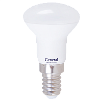 Лампа светодиодная GLDEN-R39-5-230-E14-6500 потребляемая мощность 4Вт | код 648400 | GENERAL