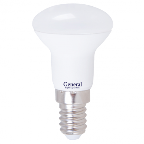 Лампа светодиодная GLDEN-R39-5-230-E14-6500 потребляемая мощность 4Вт | код 648400 | GENERAL